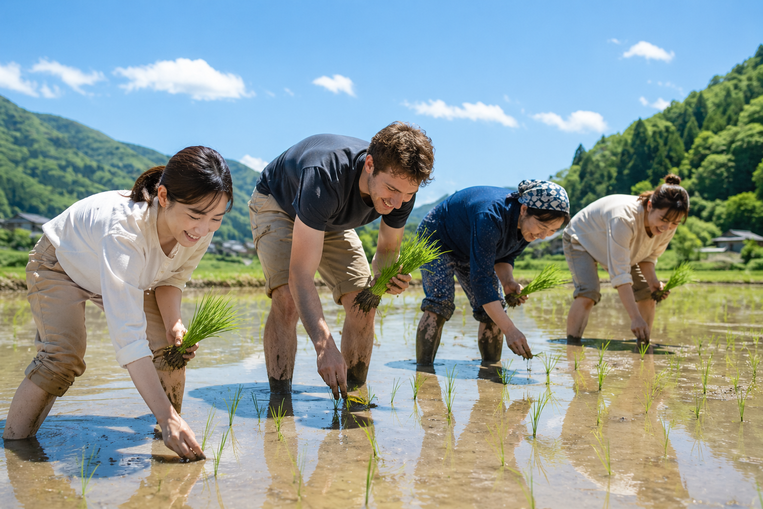 田植え・稲刈り体験